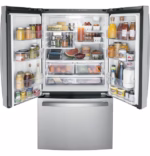 GE GE(R) ENERGY STAR(R) 21.9 Cu. Ft. Fingerprint Resistant Counter-Depth French-Door Refrigerator GWE22JYMFS (3)