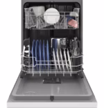 GE GE(R) ENERGY STAR(R) Front Control with Plastic Interior Dishwasher with Sanitize Cycle & Dry Boost GDF550PGRWW (5)