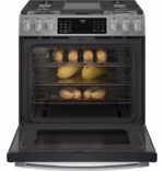 GE Profile GE Profile(TM) 30" Smart Slide-In Front-Control Gas Fingerprint Resistant Range with No Preheat Air Fry PGS930YPFS (4)