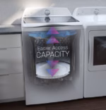 GE Profile GE Profile(TM) ENERGY STAR(R) 5.4 cu. ft. Capacity Washer with Smarter Wash Technology and FlexDispense(TM) PTW700BPTDG (12)
