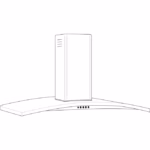 GE Profile GE Profile(TM) 36" Island-Mount Chimney Hood PV977NSS (11)