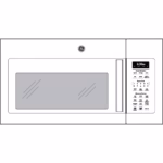 GE GE(R) 1.9 Cu. Ft. Over-the-Range Sensor Microwave Oven JVM7195DKBB (8)