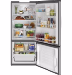 GE GE(R) ENERGY STAR(R) 20.9 Cu. Ft. Bottom-Freezer Refrigerator GBE21DYKFS (3)