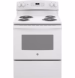 GE GE(R) ENERGY STAR(R) 30" Free-Standing Self-Clean Electric Range JB256DMWW