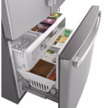 GE Profile GE Profile(TM) ENERGY STAR(R) 23.1 Cu. Ft. Counter-Depth Fingerprint Resistant French-Door Refrigerator PWE23KYNFS (6)