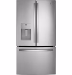 GE GE(R) ENERGY STAR(R) 20.6 Cu. Ft. Fingerprint Resistant Counter-Depth French-Door Refrigerator GYE21JYMFS