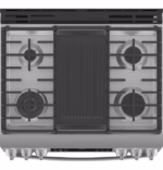 GE Profile GE Profile(TM) 30" Smart Slide-In Front-Control Gas Fingerprint Resistant Range with No Preheat Air Fry PGS930YPFS (8)