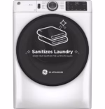 GE GE(R) ENERGY STAR(R) 7.8 cu. ft. Capacity Smart Front Load Electric Dryer with Sanitize Cycle GFD55ESSNWW (14)