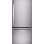 GE GE(R) ENERGY STAR(R) 20.9 Cu. Ft. Bottom-Freezer Refrigerator GBE21DYKFS