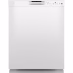 GE GE(R) ENERGY STAR(R) Front Control with Plastic Interior Dishwasher with Sanitize Cycle & Dry Boost GDF550PGRWW