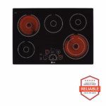 LG 30 Inch Electric Cooktop with 5 Burners - Black Ceramic LCE3010SB