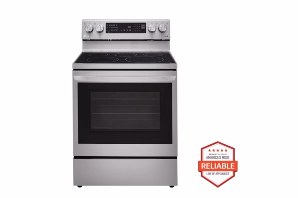 LG 6.3 cu. ft. Smart Wi-Fi Enabled True Convection InstaView(R) Electric Range with Air Fry LREL6325F