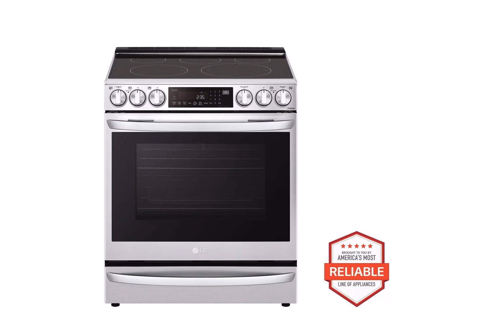 a4l-cover-a4lfx6d59eks LG 6.3 cu. ft. Smart Wi-Fi Enabled ProBake Convection(R) InstaView(TM) Electric Slide-in Range with Air Fry LSEL6337F