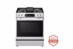 LG 6.3 cu. ft. Smart Wi-Fi Enabled ProBake Convection(R) InstaView(R) Gas Slide-In Range with Air Fry LSGL6335F