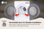 LG 7.4 cu. ft. Ultra Large Capacity Front Load Gas Dryer - White DLG3401W (4)