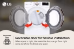 LG 7.4 cu. ft. Large Capacity Front Load Gas Dryer - White DLGX4001W (5)