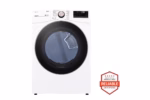 LG 7.4 cu. ft. Large Capacity Front Load Gas Dryer - White DLGX4001W