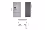 LG 23 cu. ft. Smart Counter-Depth Refrigerator with Craft Ice(TM) LRMDC2306S (6)