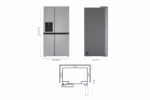 LG 27 cu. ft. Side-by-Side Refrigerator with Smooth Touch Ice Dispenser LRSXS2706S (5)