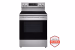 LG 6.3 cu. ft. Smart Wi-Fi Enabled Fan Convection Electric Range with Air Fry & EasyClean(R) LREL6323S