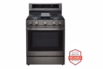 LG 5.8 cu. ft. Smart Wi-Fi Enabled True Convection InstaView(R) Gas Range with Air Fry LRGL5825D