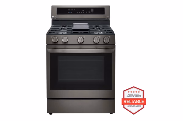 LG 5.8 cu. ft. Smart Wi-Fi Enabled True Convection InstaView(R) Gas Range with Air Fry LRGL5825D
