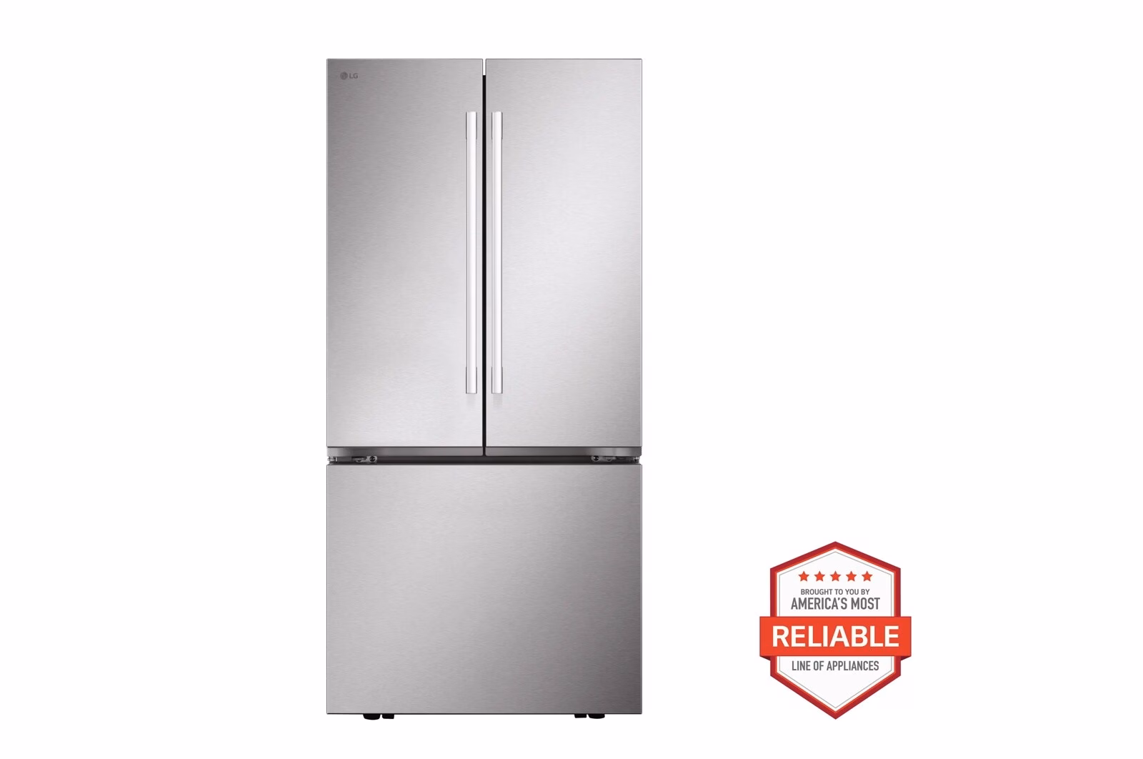 a4l-cover-a4lfxeega6gy LG 25 cu. ft. 3-Door French Door Refrigerator with Hybrid Handle Design LF25H6200S