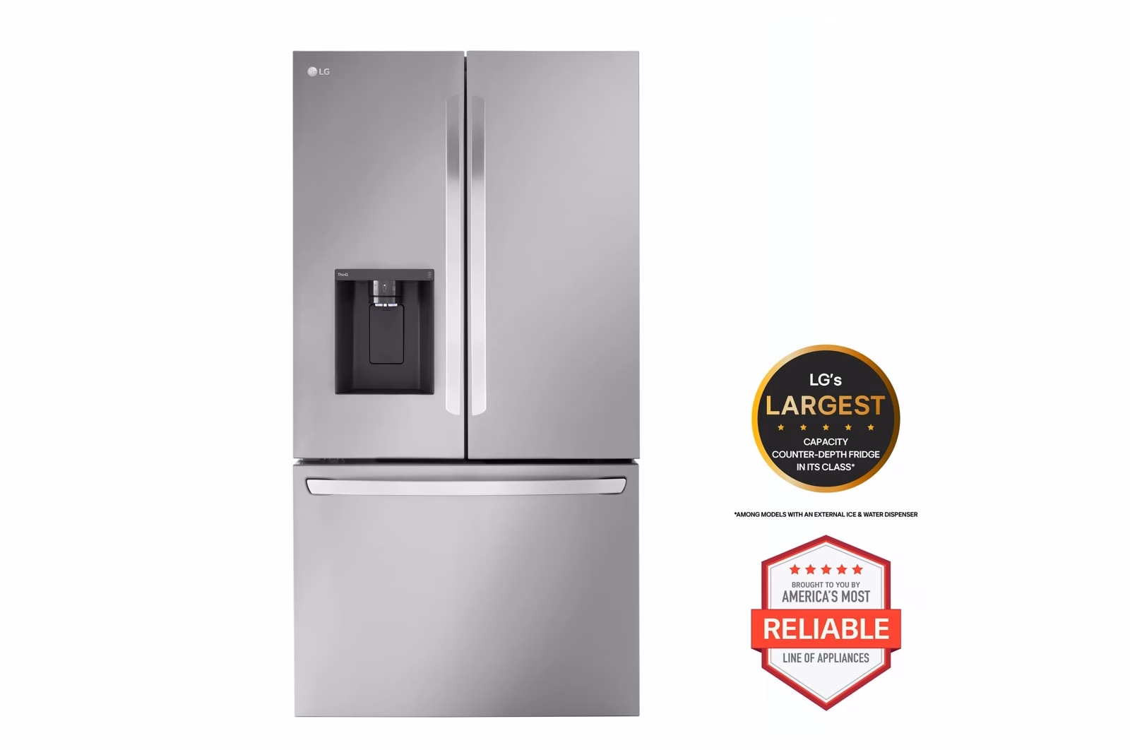 a4l-cover-a4l2g3yxxb7x LG 26 cu. ft. Smart Counter-Depth MAX(TM) Refrigerator with Dual Ice Makers LRFXC2606S