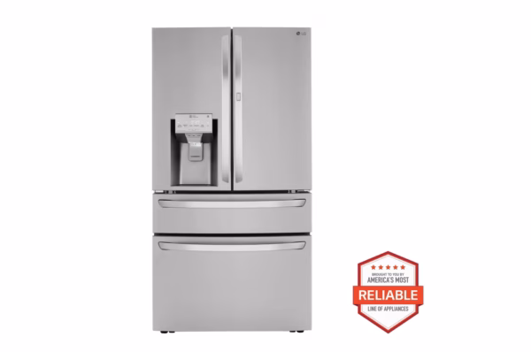 LG 30 cu. ft. 36 Inch Wide French Door Refrigerator - Stainless Steel LRMDS3006S