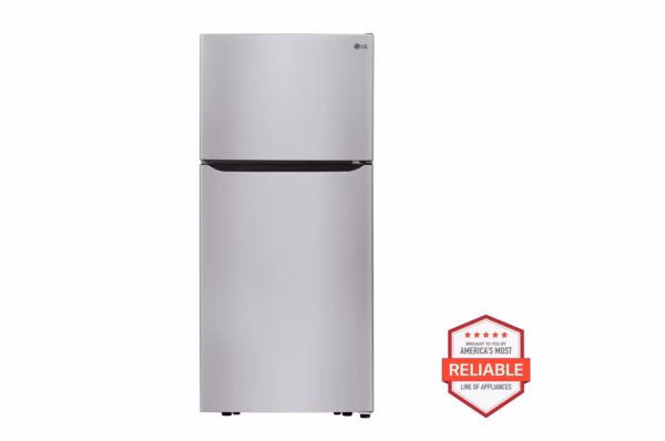 LG 20 cu. ft. 30 Inch Wide Top Freezer Refrigerator - Stainless Steel LTCS20020S