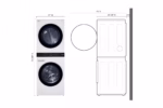 LG Single Unit Front Load LG WashTower(TM) with Center Control(TM) 4.5 cu. ft. Washer and 7.4 cu. ft. Gas Dryer WKG101HWA (5)