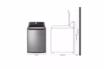 LG 5.5 cu. ft. Mega Capacity Top Load Washer with Impeller - Graphite Steel WT7400CV (4)