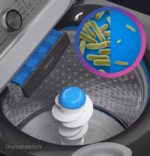 GE Profile GE Profile(TM) ENERGY STAR(R) 5.3 cu. ft. Capacity Washer with Smarter Wash Technology and FlexDispense(TM) PTW705BSTWS (9)