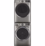 GE GE(R) ENERGY STAR(R) 7.8 cu. ft. Capacity Smart Front Load Electric Dryer with Steam and Sanitize Cycle GFD65ESPNSN (9)