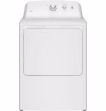 GE GE 6.2 cu. ft. Capacity Electric Dryer with Up To 120 ft. Venting and Shallow Depth GTX33EASKWW