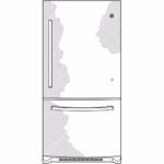 GE GE(R) ENERGY STAR(R) 20.9 Cu. Ft. Bottom-Freezer Refrigerator GBE21DYKFS (6)