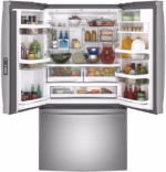 GE Profile GE Profile(TM) ENERGY STAR(R) 23.1 Cu. Ft. Counter-Depth Fingerprint Resistant French-Door Refrigerator PWE23KYNFS (3)