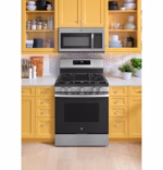 GE GE(R) 30" Free-Standing Gas Convection Range with No Preheat Air Fry and EasyWash(TM) Oven Tray GGF600AVSS (7)