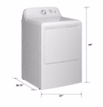 GE GE 6.2 cu. ft. Capacity Electric Dryer with Up To 120 ft. Venting and Shallow Depth GTX33EASKWW (13)