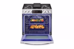 LG 6.3 cu. ft. Smart Wi-Fi Enabled ProBake Convection(R) InstaView(R) Gas Slide-In Range with Air Fry LSGL6335F (8)
