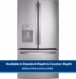 GE GE(R) ENERGY STAR(R) 20.6 Cu. Ft. Fingerprint Resistant Counter-Depth French-Door Refrigerator GYE21JYMFS (12)