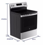GE GE(R) ENERGY STAR(R) 30" Free-Standing Electric Range GRF40HSVSS (a4lltsq0cksl) (15)