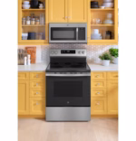 GE GE(R) ENERGY STAR(R) 30" Free-Standing Electric Convection Range with No Preheat Air Fry and EasyWash(TM) Oven Tray GRF600AVSS (7)