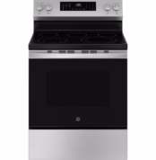 GE GE(R) ENERGY STAR(R) 30" Free-Standing Electric Convection Range with No Preheat Air Fry and EasyWash(TM) Oven Tray GRF600AVSS