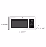 GE GE(R) 1.6 Cu. Ft. Over-the-Range Microwave Oven JVM3160DFWW (14)