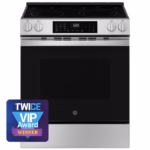 GE GE(R) ENERGY STAR(R) 30" Slide-In Electric Convection Range with No Preheat Air Fry and EasyWash(TM) Oven Tray GRS600AVFS