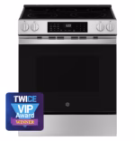 GE GE(R) ENERGY STAR(R) 30" Slide-In Electric Convection Range with No Preheat Air Fry and EasyWash(TM) Oven Tray GRS600AVFS