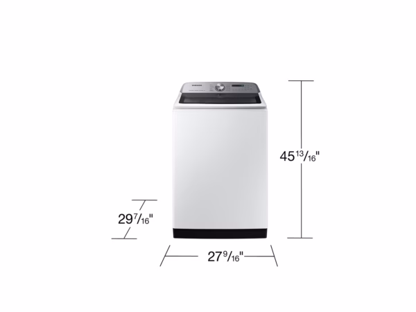 Samsung 5.5 cu. ft. Extra-Large Capacity Smart Top Load Washer with Super Speed Wash in White WA55CG7100AW (2)