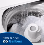 GE GE(R) 4.0 cu. ft. Capacity Washer with Stainless Steel Basket and Water Level Control GTW325ASWWW (12)
