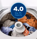 GE GE(R) 4.0 cu. ft. Capacity Washer with Stainless Steel Basket and Water Level Control GTW325ASWWW (9)
